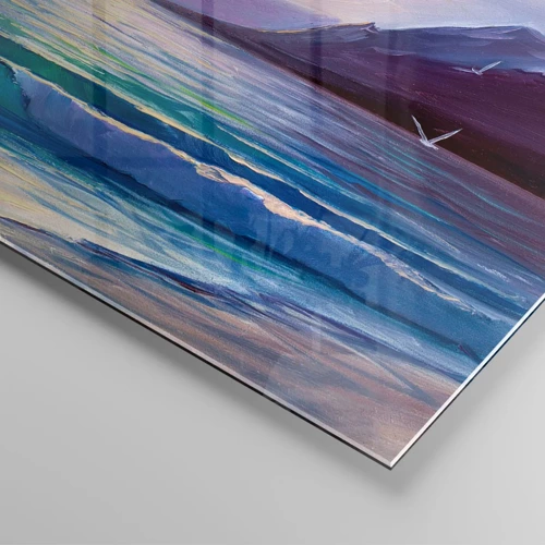 Schilderen op glas - Water en luchtkristal - 40x40 cm