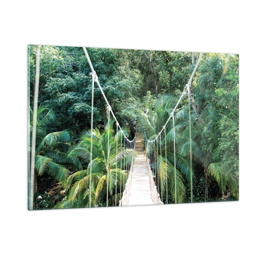 Schilderen op glas - Welkom in de jungle! - 120x80 cm