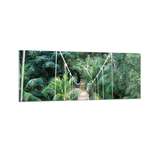 Schilderen op glas - Welkom in de jungle! - 140x50 cm