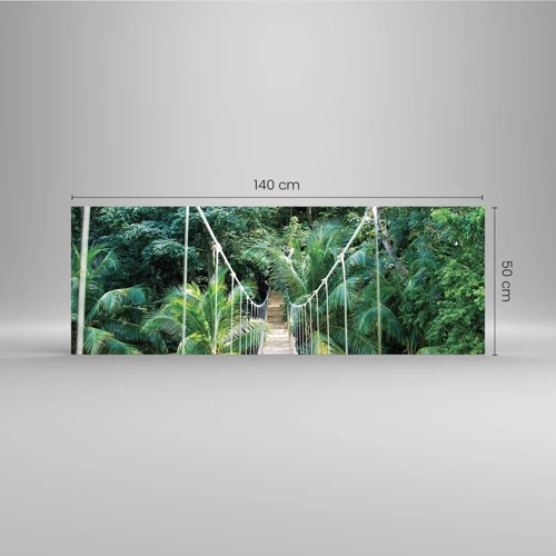 Schilderen op glas - Welkom in de jungle! - 140x50 cm