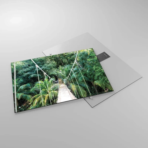 Schilderen op glas - Welkom in de jungle! - 70x50 cm