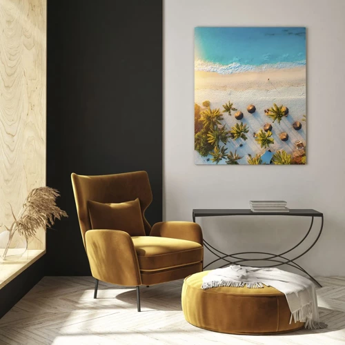 Schilderen op glas - Welkom in het paradijs - 70x100 cm