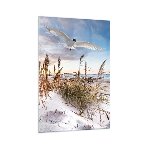Schilderen op glas - Wind uit zee - 70x100 cm