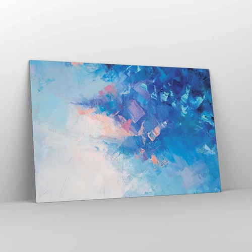 Schilderen op glas - Winter abstractie - 120x80 cm