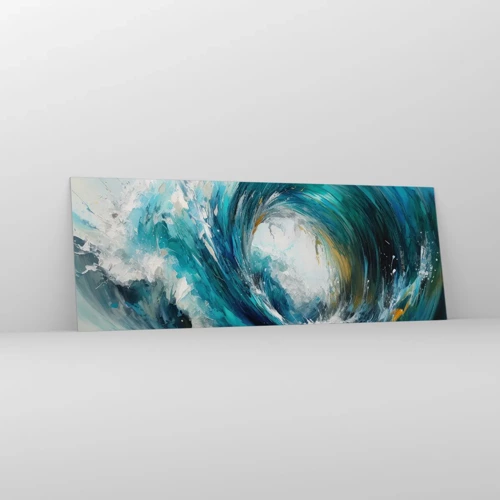 Schilderen op glas - Zeeportaal - 140x50 cm