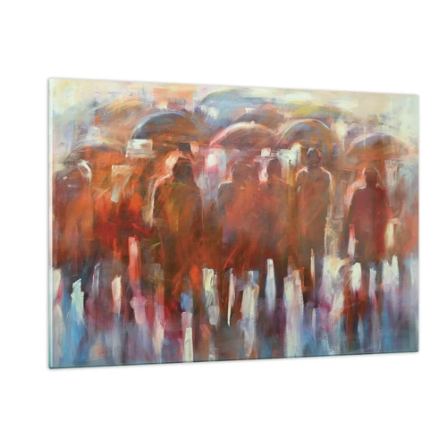 Schilderen op glas - Zelfs bij regen en mist - 120x80 cm