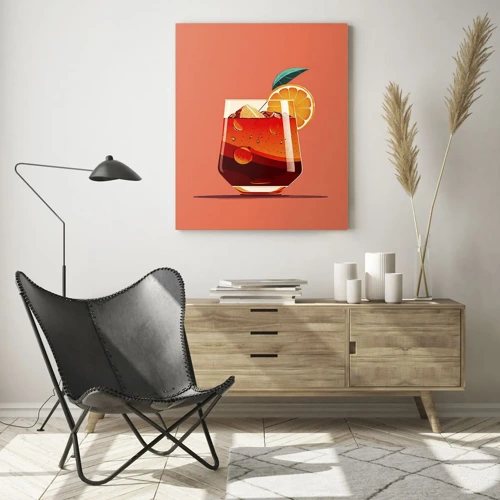 Schilderen op glas - Zomerse verfrissing - 50x70 cm