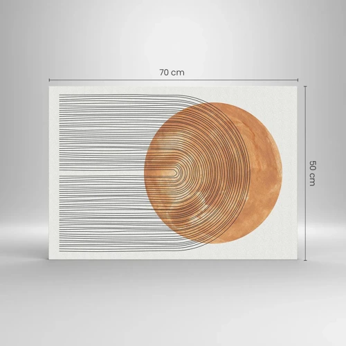 Schilderen op glas - Zonnige compositie - 70x50 cm