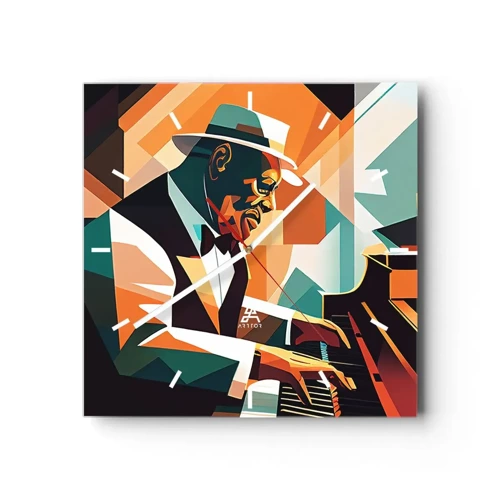 Wandklok - Klok - Al die jazz - 40x40 cm