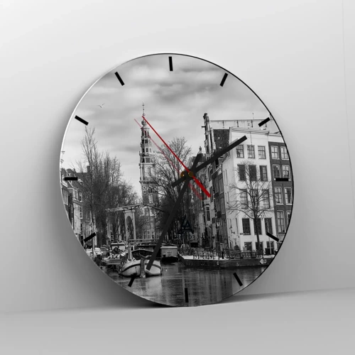 Wandklok - Klok - Amsterdamse sferen - 40x40 cm