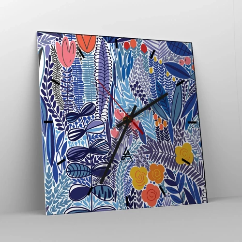 Wandklok - Klok - Hawaiiaanse tuin - 30x30 cm