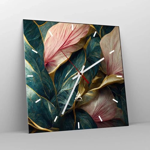 Wandklok - Klok - Natuurlijke elegantie en stijl - 40x40 cm