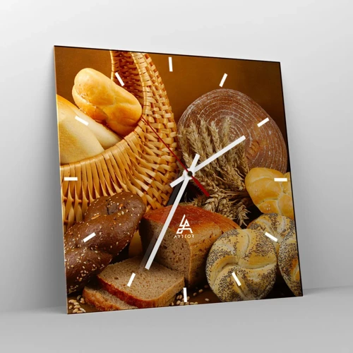 Wandklok - Klok - We kwamen er weer mee weg - 30x30 cm