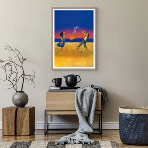 Een poster in een licht eiken lijst - Meer dan een sterretje uit de lucht - 50x70 cm