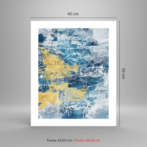 Poster - Abstractie vol met weer - 40x50 cm