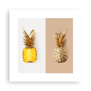 Poster - Ananas voor ons - 30x30 cm