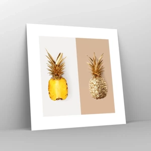 Poster - Ananas voor ons - 30x30 cm