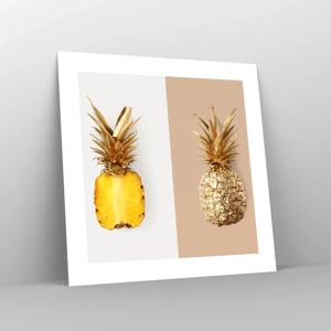 Poster - Ananas voor ons - 40x40 cm