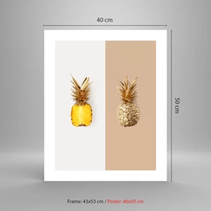 Poster - Ananas voor ons - 40x50 cm