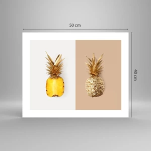 Poster - Ananas voor ons - 50x40 cm