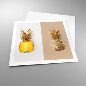 Poster - Ananas voor ons - 60x60 cm