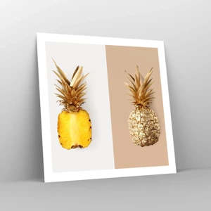 Poster - Ananas voor ons - 60x60 cm