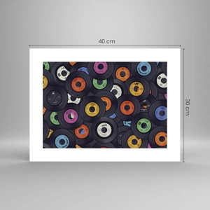 Poster - De kleuren van de klassiekers - 40x30 cm