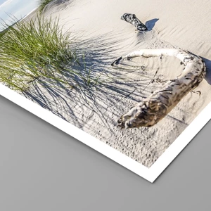 Poster - De mooiste zandstrand? Oostzee-strand - 30x30 cm