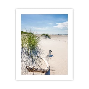 Poster - De mooiste zandstrand? Oostzee-strand - 40x50 cm