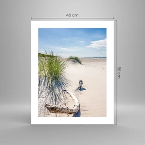 Poster - De mooiste zandstrand? Oostzee-strand - 40x50 cm