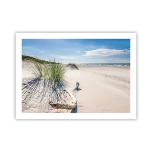 Poster - De mooiste zandstrand? Oostzee-strand - 70x50 cm