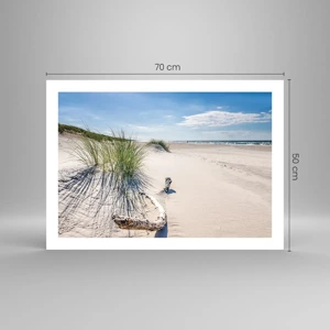 Poster - De mooiste zandstrand? Oostzee-strand - 70x50 cm