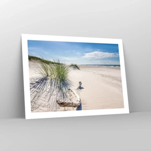 Poster - De mooiste zandstrand? Oostzee-strand - 70x50 cm