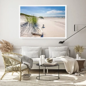 Poster - De mooiste zandstrand? Oostzee-strand - 70x50 cm