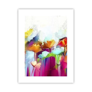 Poster - De regenboog is tot bloei gekomen - 30x40 cm