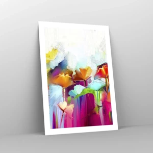 Poster - De regenboog is tot bloei gekomen - 50x70 cm