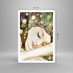 Poster - Een smaragd-violette droom - 70x100 cm