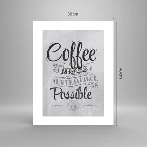 Poster - Hoe kun je niet van koffie houden? - 30x40 cm