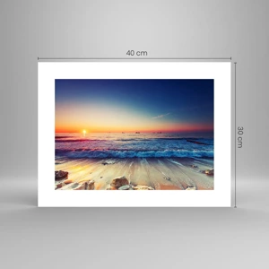 Poster - Hoe zit het met de horizon? - 40x30 cm