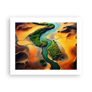 Poster - Levengevende rivier - 50x40 cm