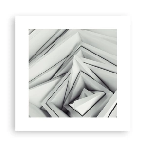 Poster - Scherpe hoeken knoppen - 30x30 cm