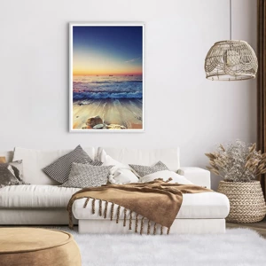 Poster in een witte lijst - Hoe zit het met de horizon? - 70x100 cm