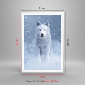 Poster in een witte lijst - In winterse sferen - 70x100 cm