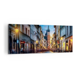 Schilderen op canvas - Charme van Krakau - 100x40 cm