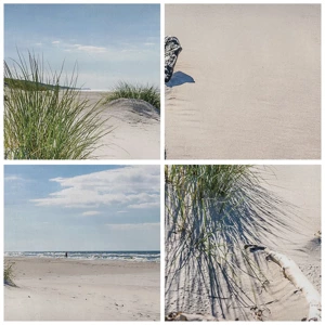 Schilderen op canvas - De mooiste zandstrand? Oostzee-strand - 40x40 cm