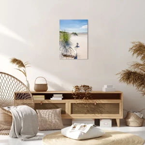 Schilderen op canvas - De mooiste zandstrand? Oostzee-strand - 50x70 cm