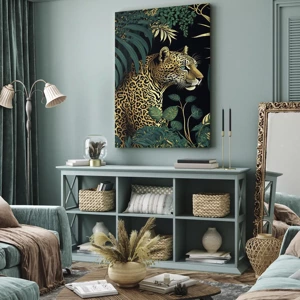 Schilderen op canvas - Een gastheer in de jungle - 55x100 cm