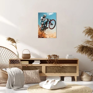 Schilderen op canvas - Fiets waanzin demon - 50x70 cm