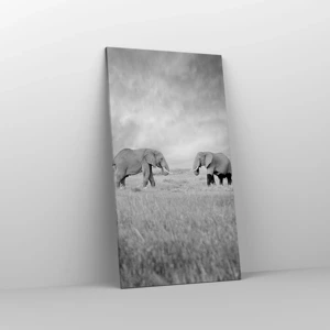 Schilderen op canvas - Grijs is mooi - 55x100 cm