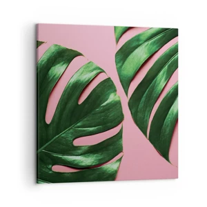 Schilderen op canvas - Groene rendez-vous - 50x50 cm